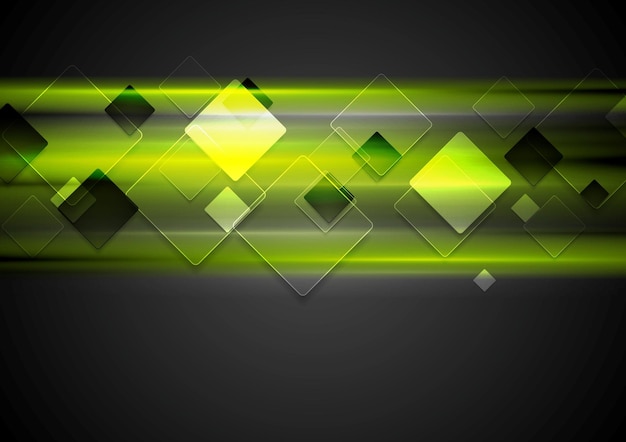 Dark green glowing tech background