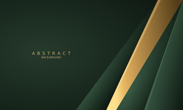 Dark green luxury premium background and gold line.