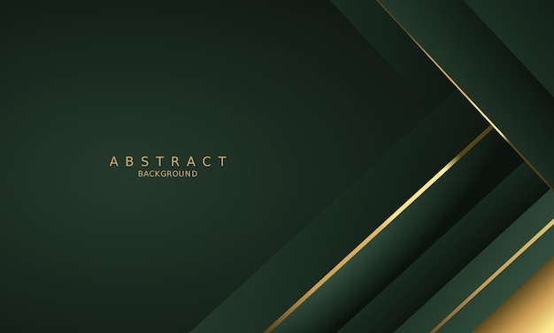 dark green luxury premium background and gold line.