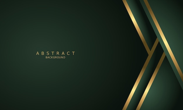 dark green luxury premium background and gold line.