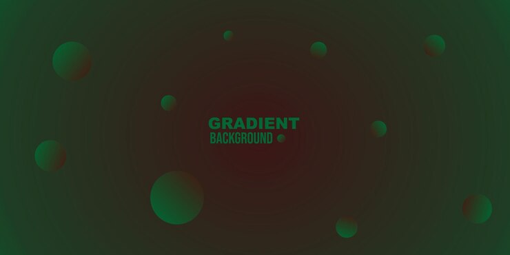 Vector dark green modern gradient background design illustration for technology or nature banner