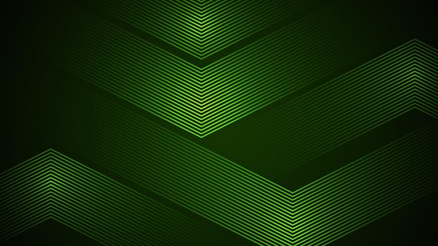 Vector dark green simple abstract background with lines in a geometric style as the main element