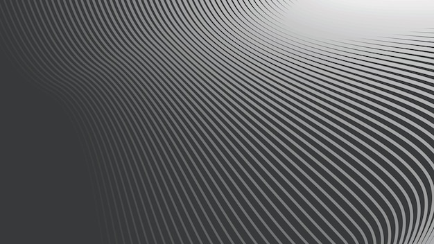 背景やプレゼンテーションのための曲線の濃い灰色の抽象的な背景
