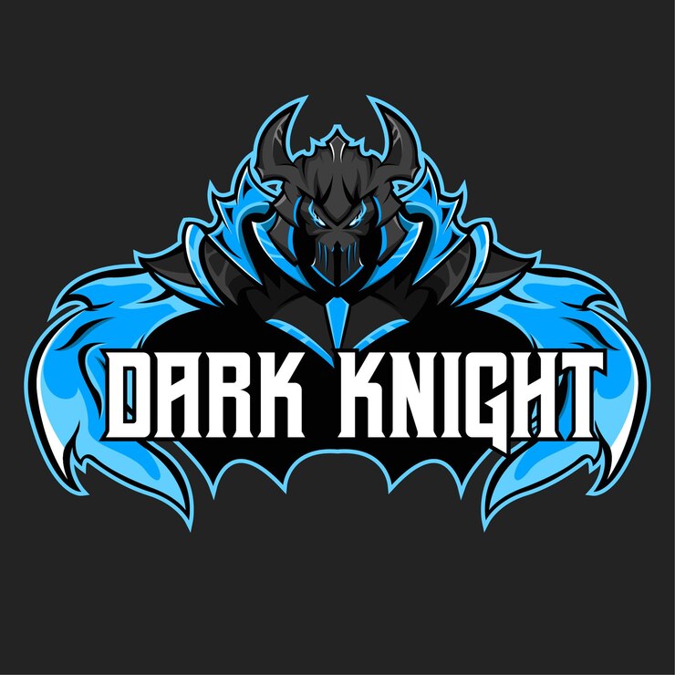 Vector dark knight mascot logo vector