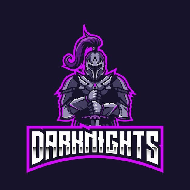 Dark Knights Esport 로고 템플릿