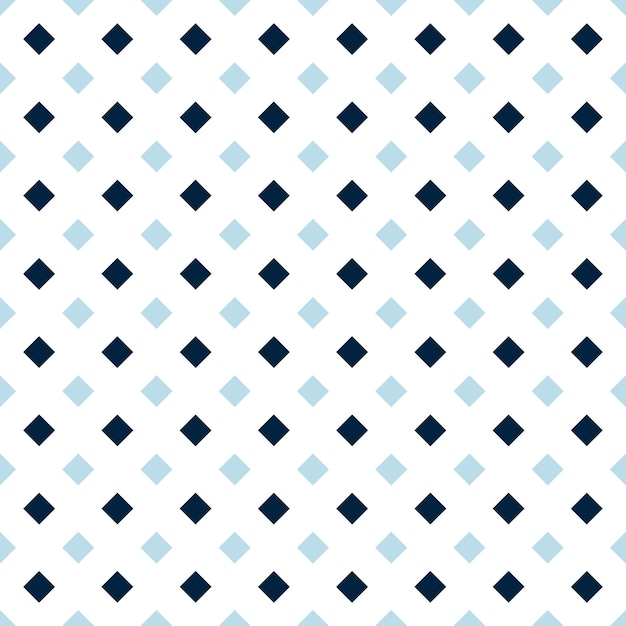 Dark and light blue dimoand shape seamless pattern, checked background