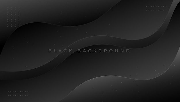 Dark minimal waves abstract background