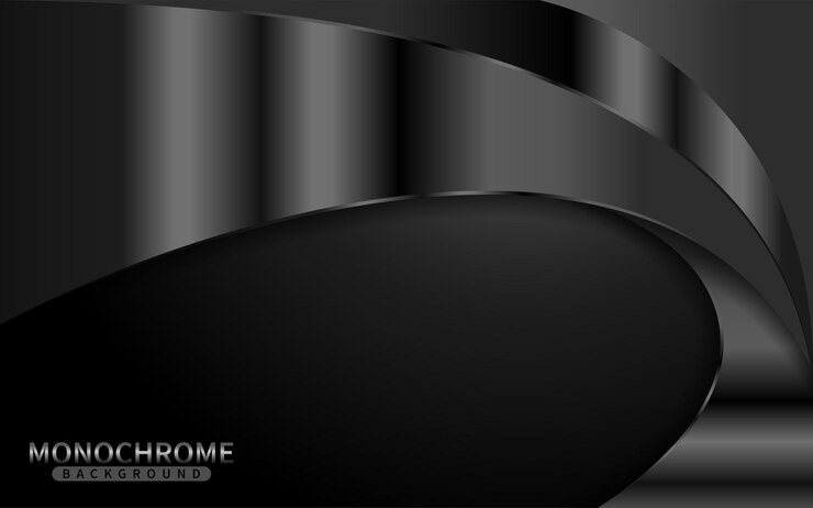 Vector dark monochrome background with shinny lines combination. graphic design element.