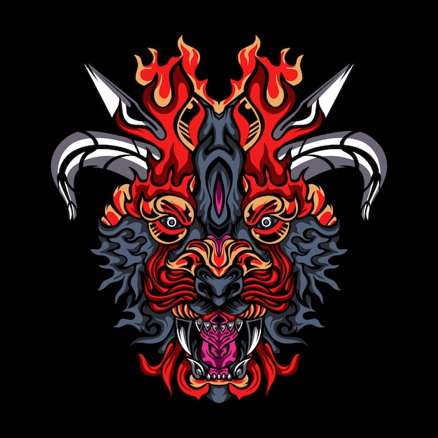 Dark monsters vector illustration