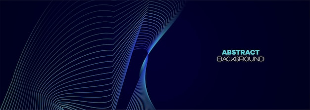 Vector dark navy blue green abstract pattern futuristic technology web background with geometric lines