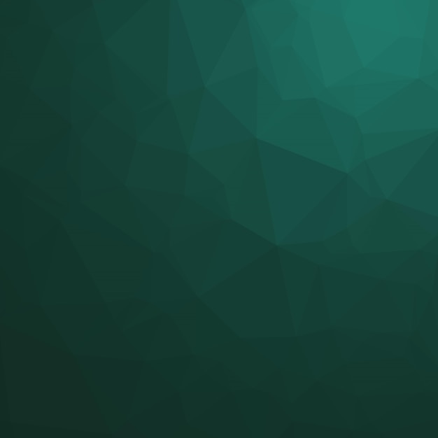 Vector dark ocean green polygonal background