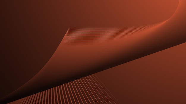 dark orange gradient with curve line abstract background for backdrop