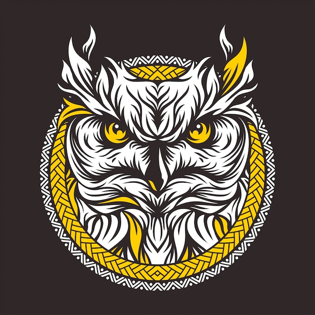 Vector dark owl