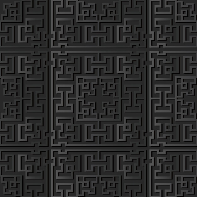темная бумага арт Square Geometry Cross Tracer Frame