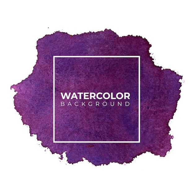 Vector dark purple abstract watercolor background, hand paint. color splashing on the paper.