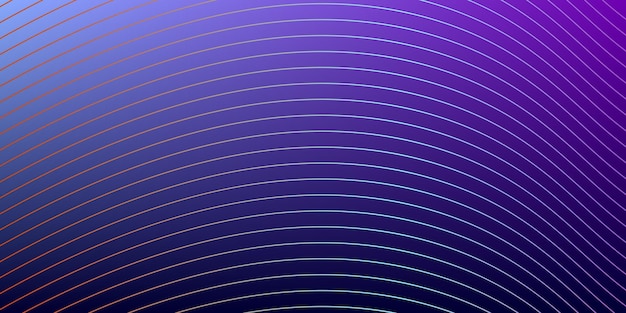 Vector dark purple color gradient background with wavy stripes pattern