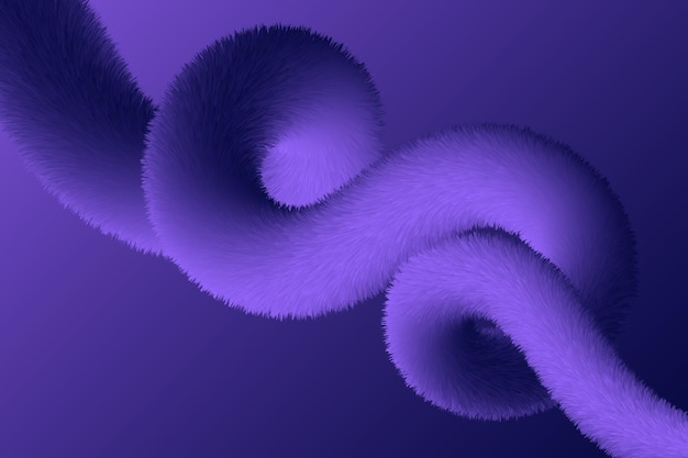 濃い紫の毛深い液体グラデーション形状の背景デザイン