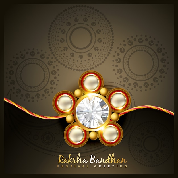 Vector dark raksha bandhan design