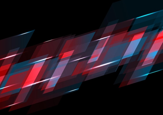 Вектор Темно-красный и синий абстрактный технический фон