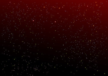 Premium Vector | Dark red night sky and gold stars background