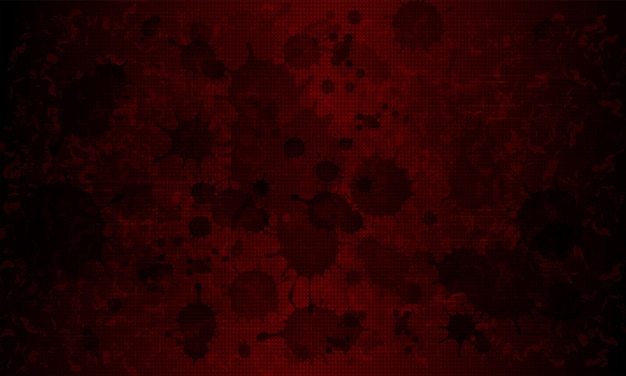 Premium Vector | Dark red rippled background with and silhouettes of ...