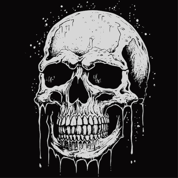 Dark skull illustration