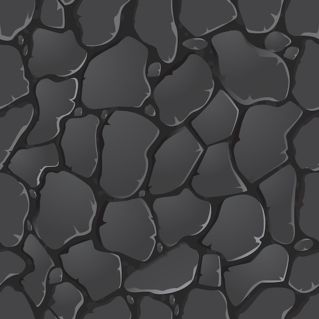 Vector dark stone seamless background