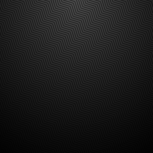 Dark striped zig zag texture Black carbon vector background
