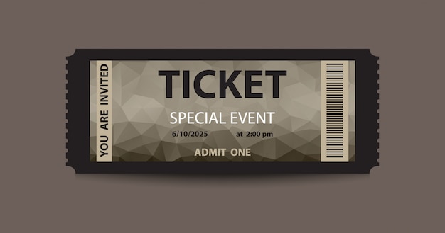dark stub ticket