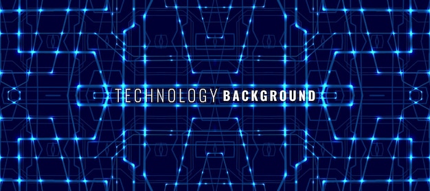 Dark technology and high tech abstract background