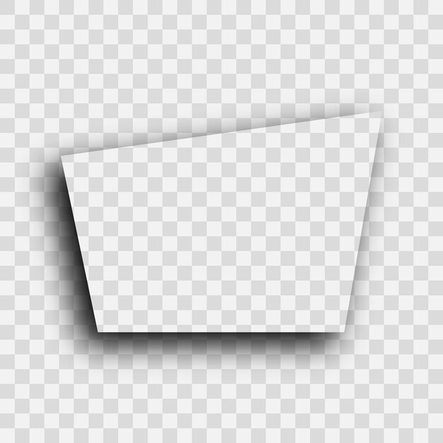 Premium Vector | Dark transparent realistic shadow. rectangle shadow ...
