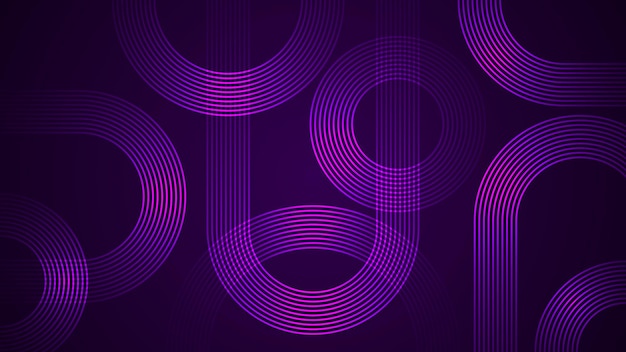 Dark violet abstract background with serpentine style lines as the main component