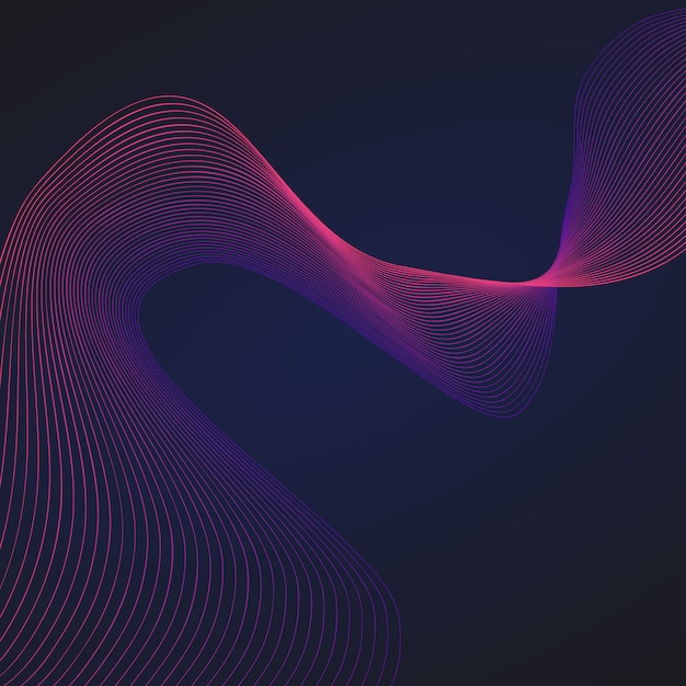 Dark wavy background