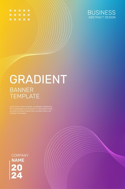 Dark Yellow Purple and Blue Gradient Background Vector