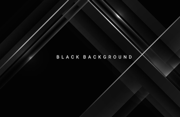 ベクトル 闇のコンセプトデザイン黒の幾何学的な背景