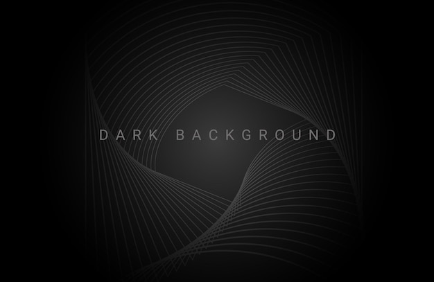 Концепция темноты дизайн черный геометрический фон