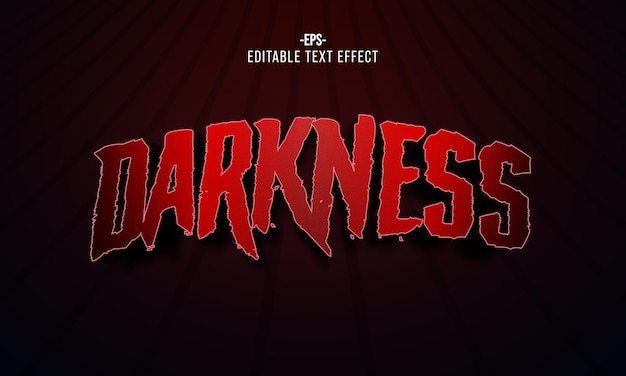 Darkness editable 3d text effect layer style