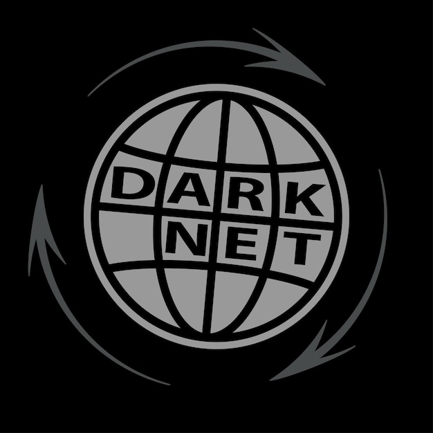 Darknet planet earth concetto di progettazione illustrazione vettoriale