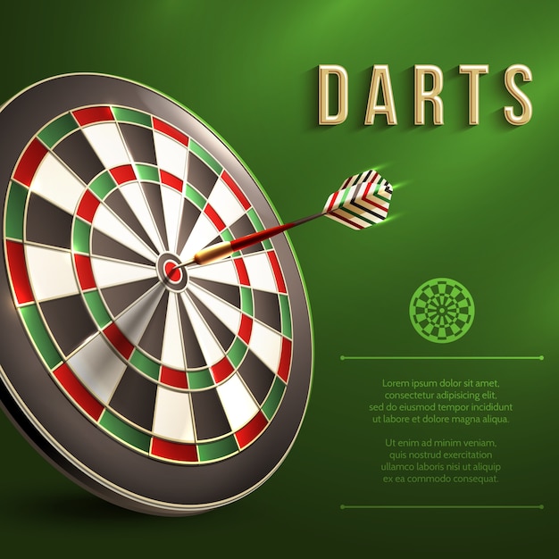 Vector darts background design