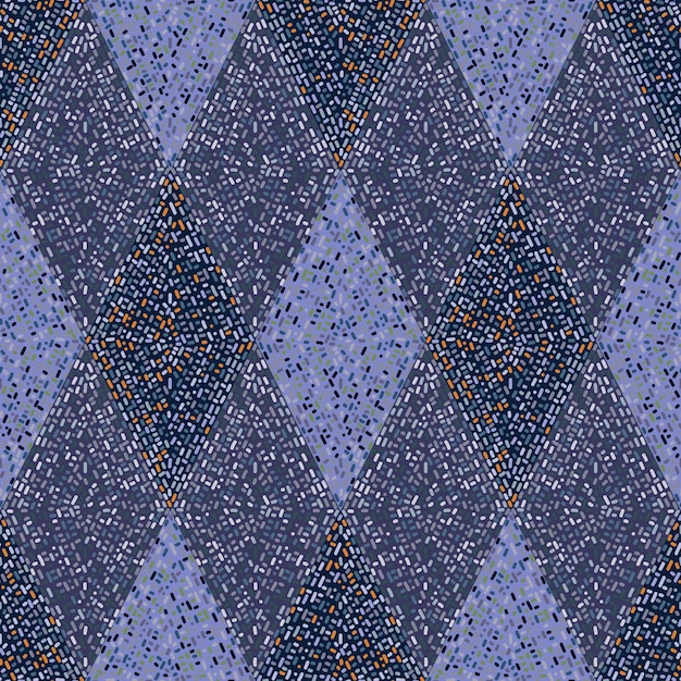 Dash lines mosaic seamless pattern Creative broken line endless wallpaper Vintage dashes motif