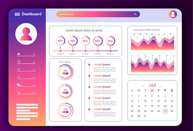 Vector dashboard d