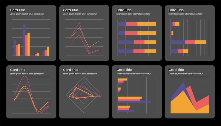 Vector dashboard elements design user interface