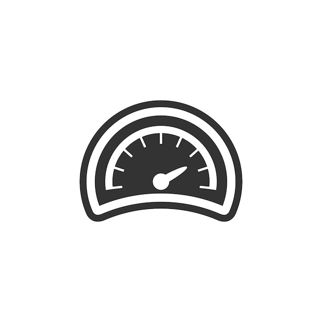 Dashboard icon in black and white