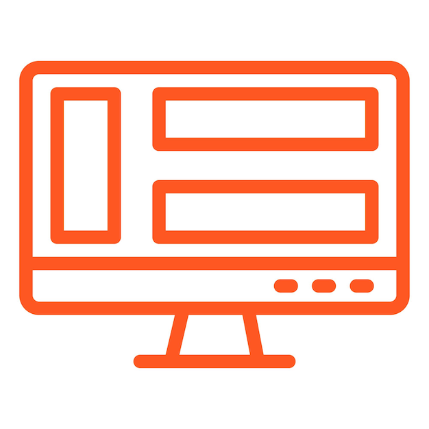 ダッシュボードのベクトルアイコンデザインイラスト