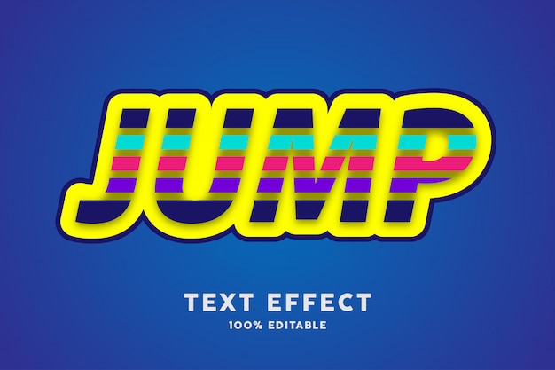 Dashed style text effect