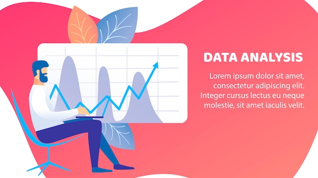 Vector data-analyse banner