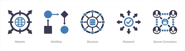 Vector data-analyse en data-diagramconcept