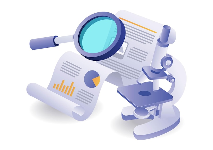 Vector data-analyse met een laboratoriummicroscoop