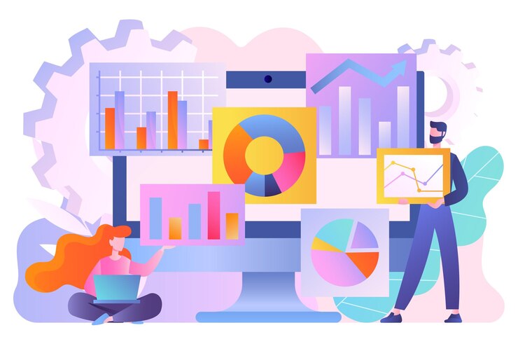 Vector data analysis concept