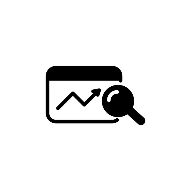 Vector data analysis icon